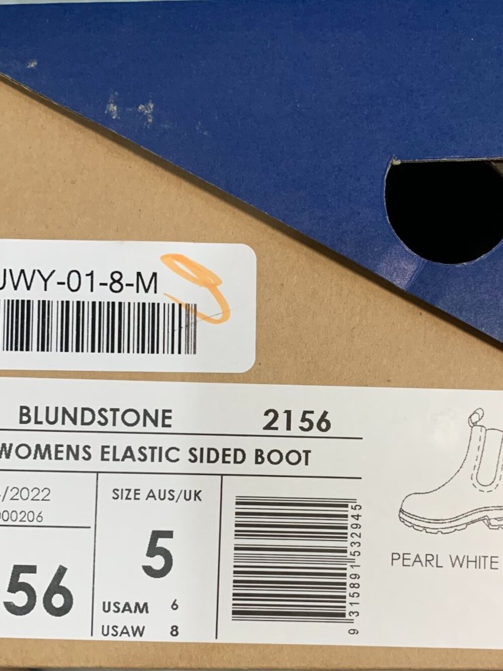 Blundstone 2156 Chelsea Boots Leather, Women US Size 8 *NEW IN ORIGINAL BOX - Picture 10 of 10
